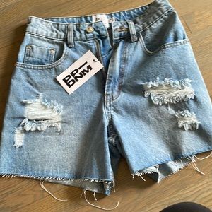 Princess Polly, mom style jeans shorts